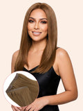 16" Chocolate Brown Seamless Clip-ins (140g)