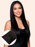 20" Jet Black Seamless Clip-ins (180g)