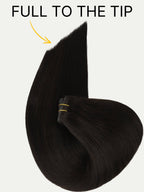 16" Off Black Invisible Clip-ins (140g)