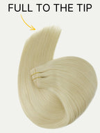 20" Platinum Blonde Invisible Clip-ins (180g)