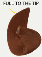 16" Rich Copper Auburn Invisible Clip-ins (140g)