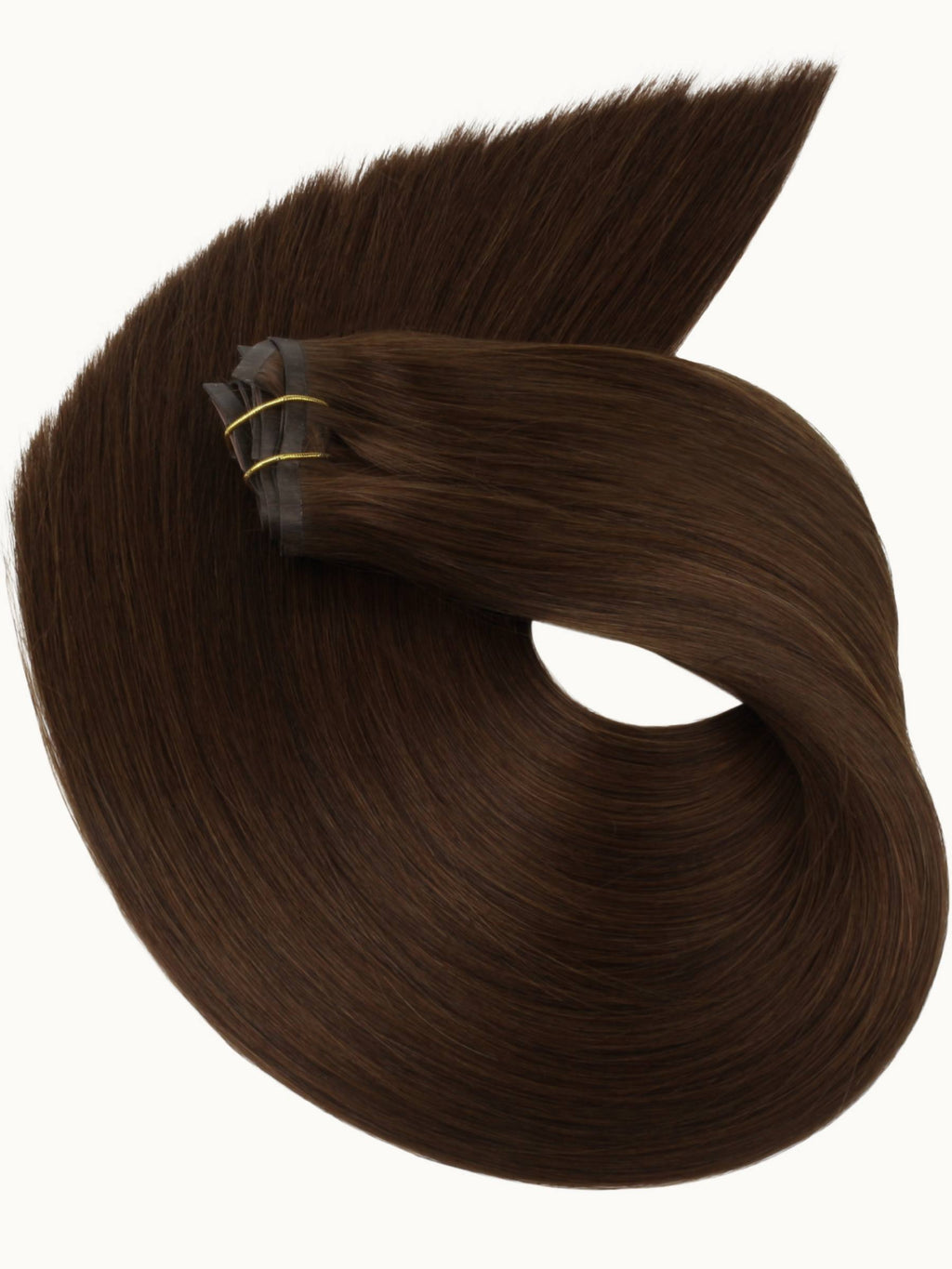 16" Dark Brown Seamless Clip-ins (140g)