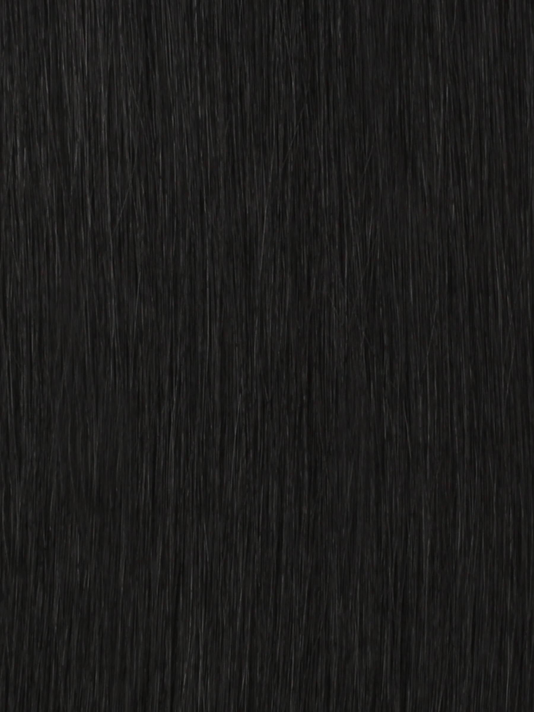 16" Jet Black Seamless Clip-ins (140g)