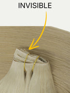 16" Warm Honey Blonde Invisible Clip-ins (140g)