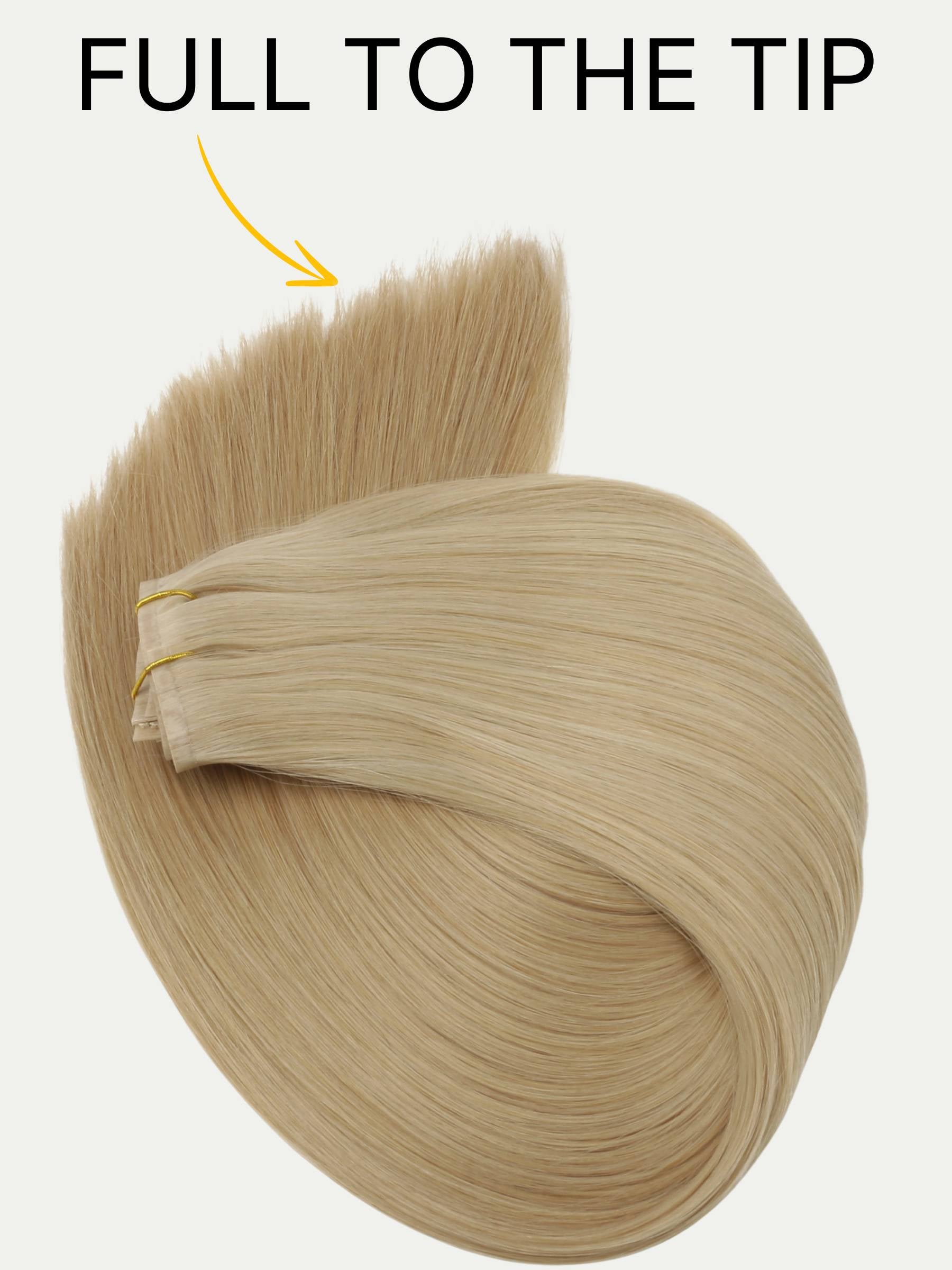 16" Warm Honey Blonde Seamless Clip-ins (140g)